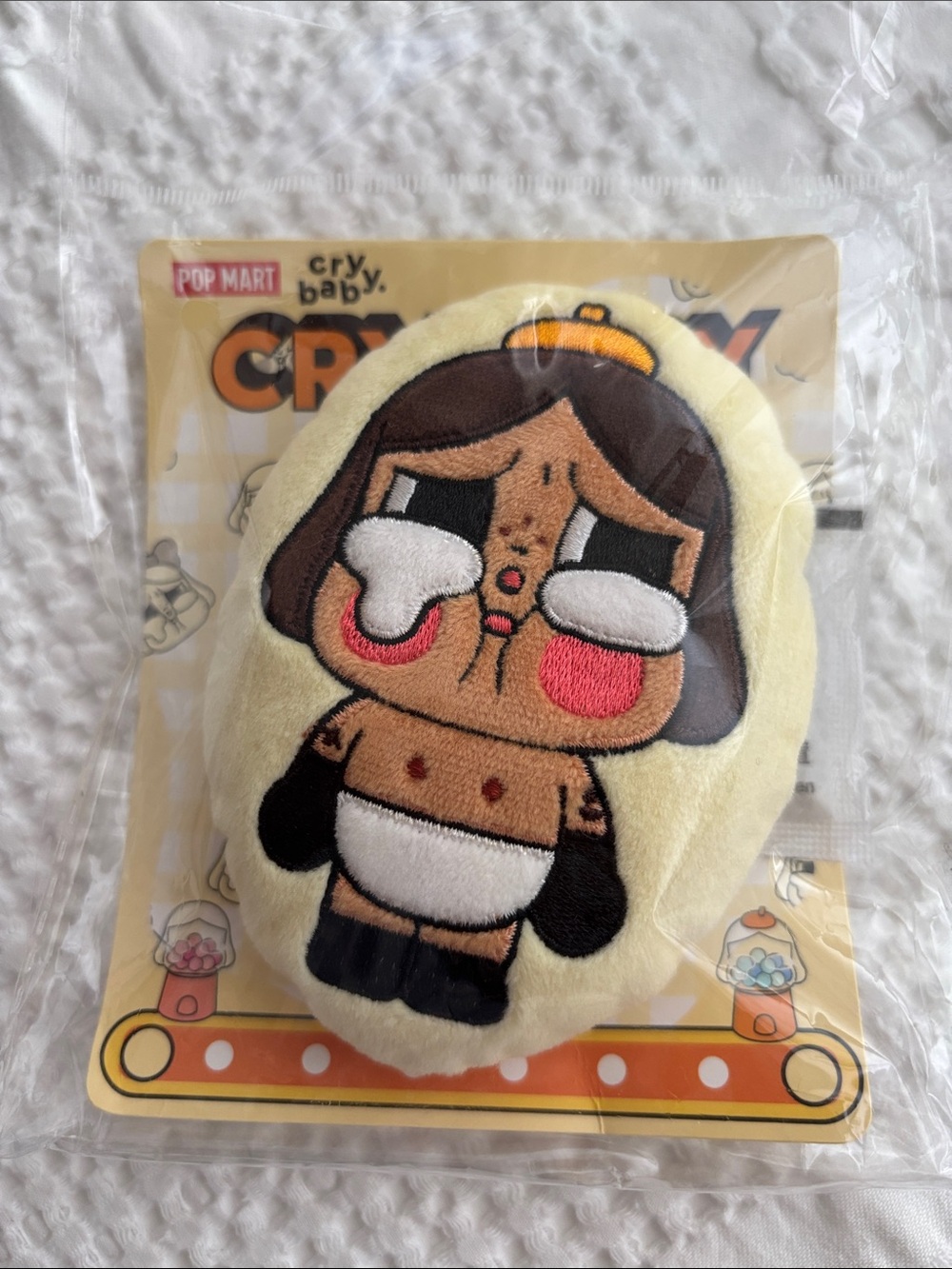 Pop Mart Cry Baby Plush Applique Fridge Magnet